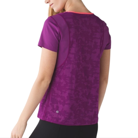 Lululemon Run For Days Short Sleeve Active Yoga Women 10 Athleisure Run 2015 - Picture 3 of 9